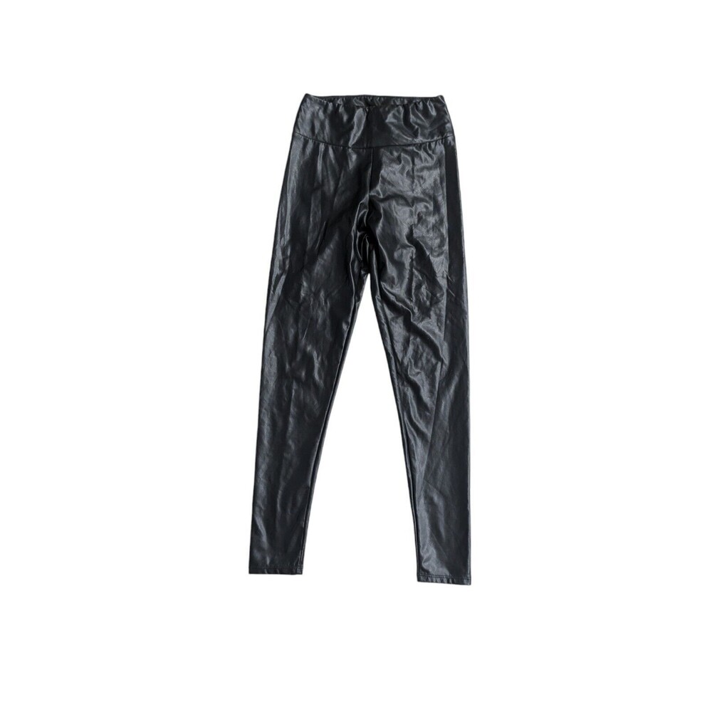 Streetwear Society Faux Leather Pants Womens Small Leggings Black